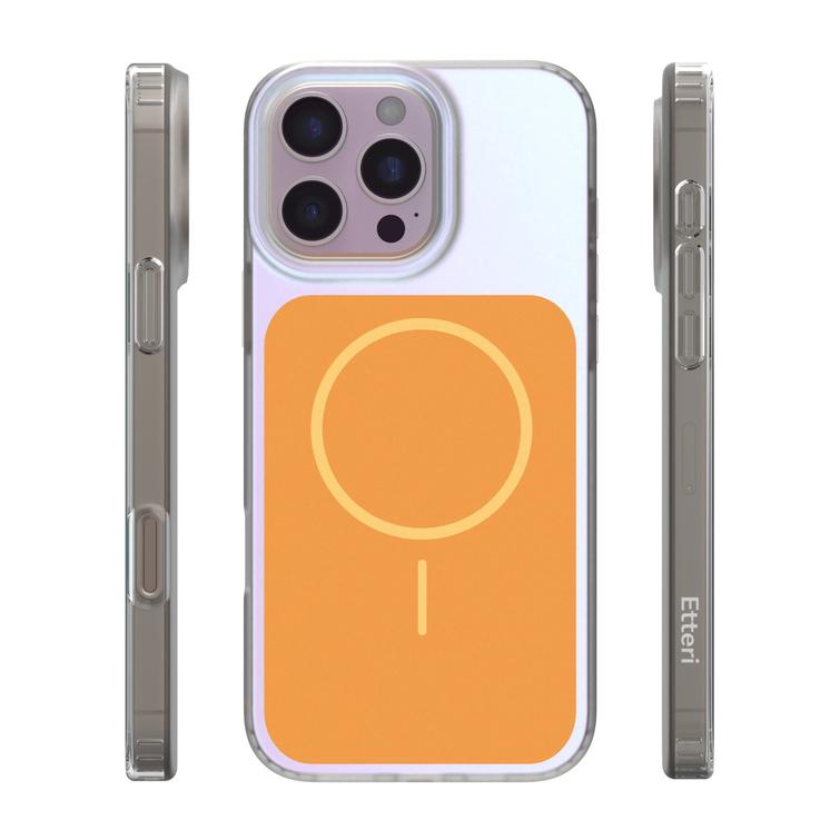 Etteri Hidden Pearl case for iPhone 16 Pro Max 6,9" orange