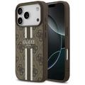 Guess 4G Printed Stripes MagSafe -kotelo iPhone 17 Prolle, ruskea