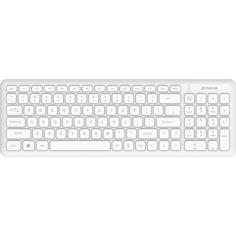 Proove wireless keyboard Classic Code white