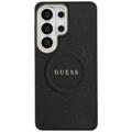 Guess case Saffiano Peony Embossed Ring MagSafe for Samsung Galaxy S26 Ultra black