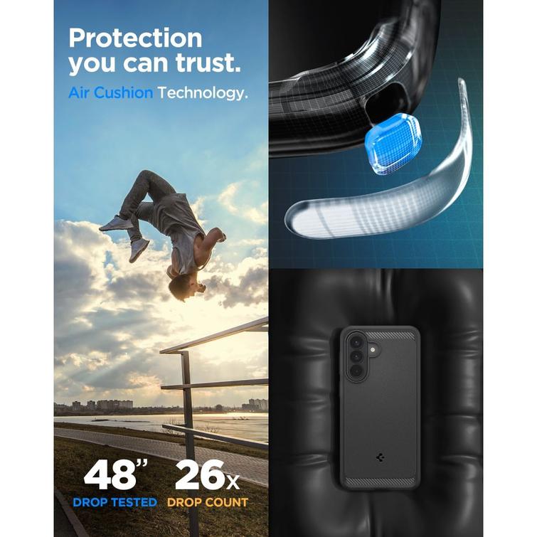 Spigen Rugged Armor case for Samsung Galaxy A57 5G matte black