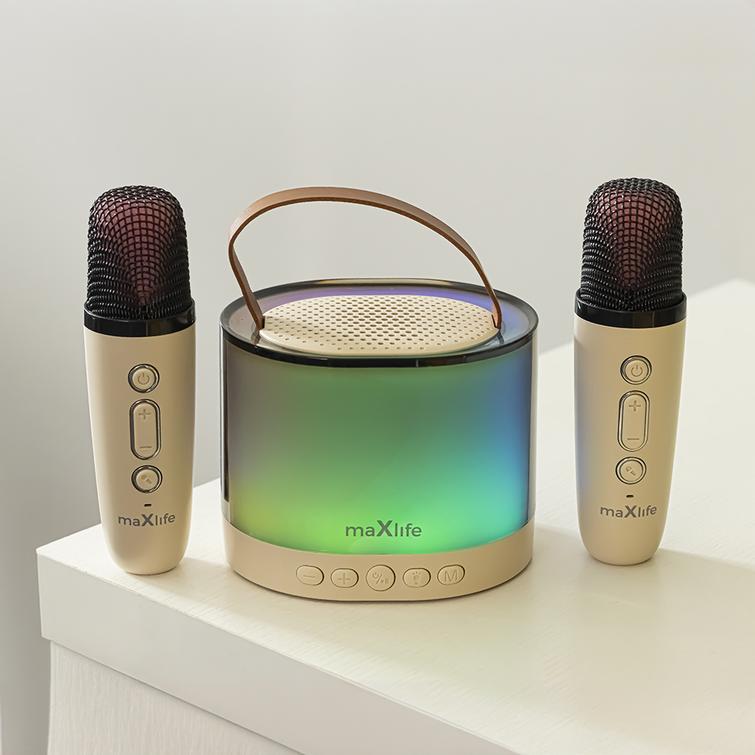 Maxlife Bluetooth-karaoke-kaiutin MXKS-200 vaaleanpunainen