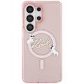 Karl Lagerfeld case IML KC Script MagSafe for Samsung Galaxy S26 Ultra pink