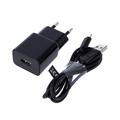 Maxlife MXTC-01 laturi 1x USB 1A musta + microUSB-kaapeli