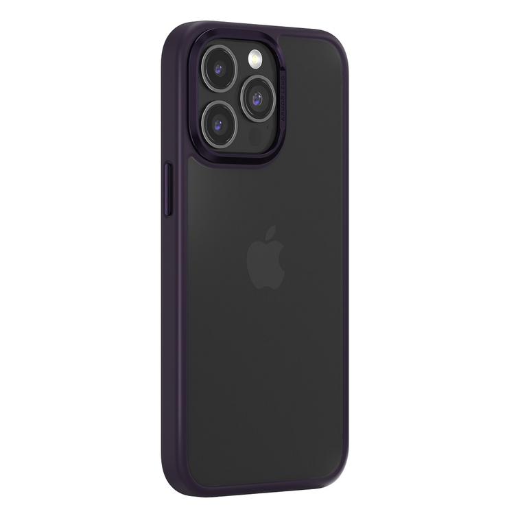 Comma-suojakuori Joy Elegant iPhone 15 Prolle, tummanvioletti