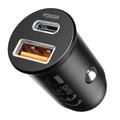Proove Tiny Power Pro PD car charger USB-C + USB-A 65W black