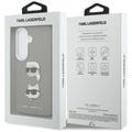 Karl Lagerfeld case Saffiano Double Heads Metal for Samsung Galaxy S26 silver