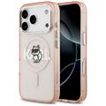 Karl Lagerfeld suojakuori iPhone 17 Pro 6,3" IML Choupette Sketch Logo MagSafe vaaleanpunainen