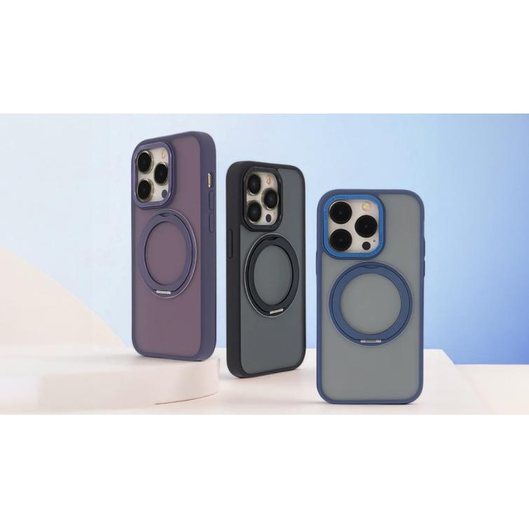 Secure Spinning Mag Case for iPhone 13 6,1" purple