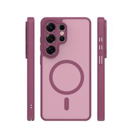 Mag Matt case for Samsung Galaxy S25 Ultra maroon camera protection