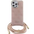 Guess iPhone 15 Pro 6,1" suojakuori GUHCP15LHC4SEP pinkki HC CROSSBODY CORD 4G PRINT