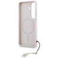 Guess case 4G Classic Logo Charm MagSafe for Samsung Galaxy S26 pink