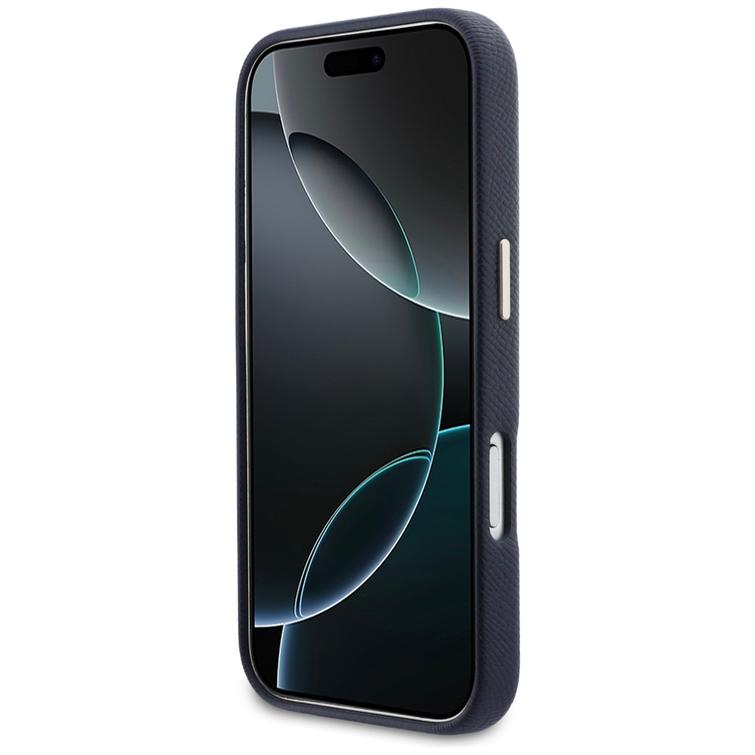 Guess HC PU FW RESIN LOGO SININEN suojakuori iPhone 17 Pro 6,3":lle