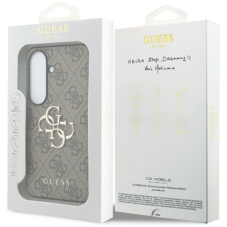 Guess case 4G Big Metal Logo for Samsung Galaxy S26 Plus brown