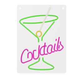 Neon PLEXI LED COCKTAILS -valot, pinkki, vihreä FPNE02X Forever Light