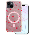 Cherry Mag case for iPhone 13 / 14 6,1" glitter