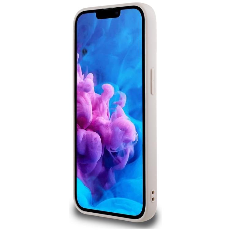 Guess HC MagSafe PU -kuvioitu kultainen rengaskuori iPhone 16e:lle, pinkki