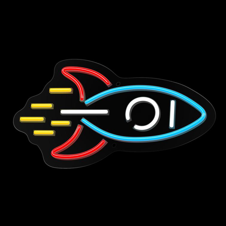 Neon PLEXI LED ROCKET moniv&auml;rinen NNE18 Neolia