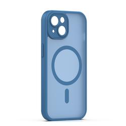 Mag Matt case for iPhone 15 6,1" dark blue camera protection