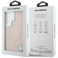 Karl Lagerfeld case Embossed Ring RSG Logo MagSafe for Samsung Galaxy S26 Ultra pink