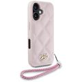 Karl Lagerfeld HC Quilted PU -suojakuori iPhone 16:lle, pinkki