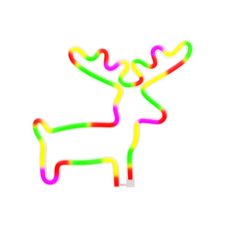 Neon LED -valo ELK moniv&auml;rinen lepakko + USB FLNE12 Forever Light