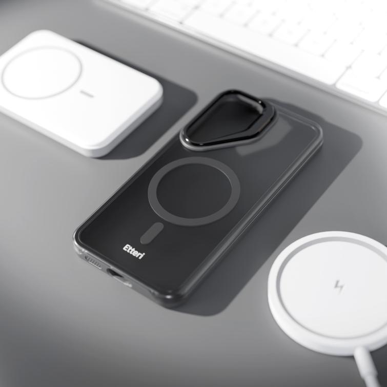 Etteri Morning Fog suojakuori Samsung S25:lle musta