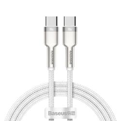 Baseus-kaapeli Cafule Metal PD USB-C - USB-C 1,0 m valkoinen 100W
