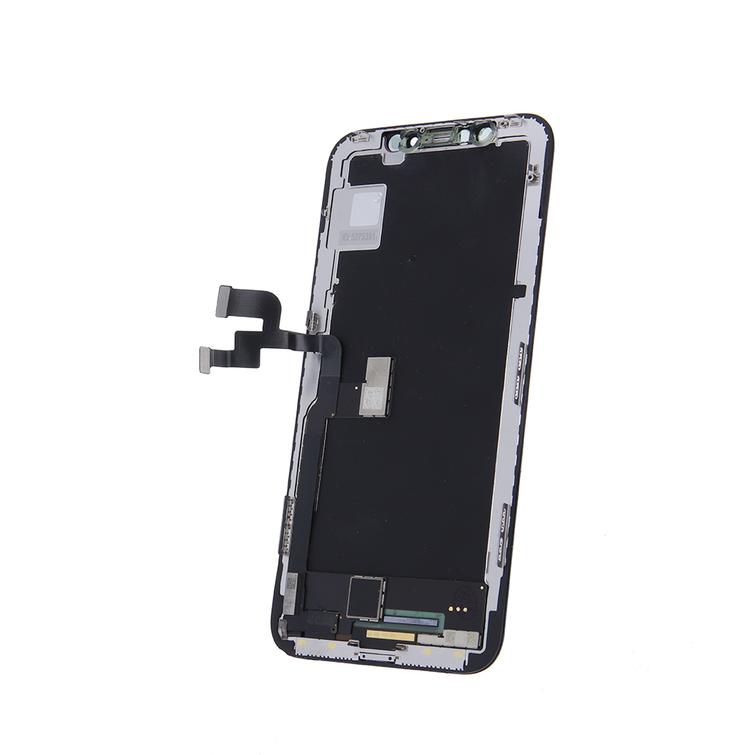 LCD-n&auml;ytt&ouml; kosketusn&auml;yt&ouml;ll&auml; iPhone X Service Pack musta
