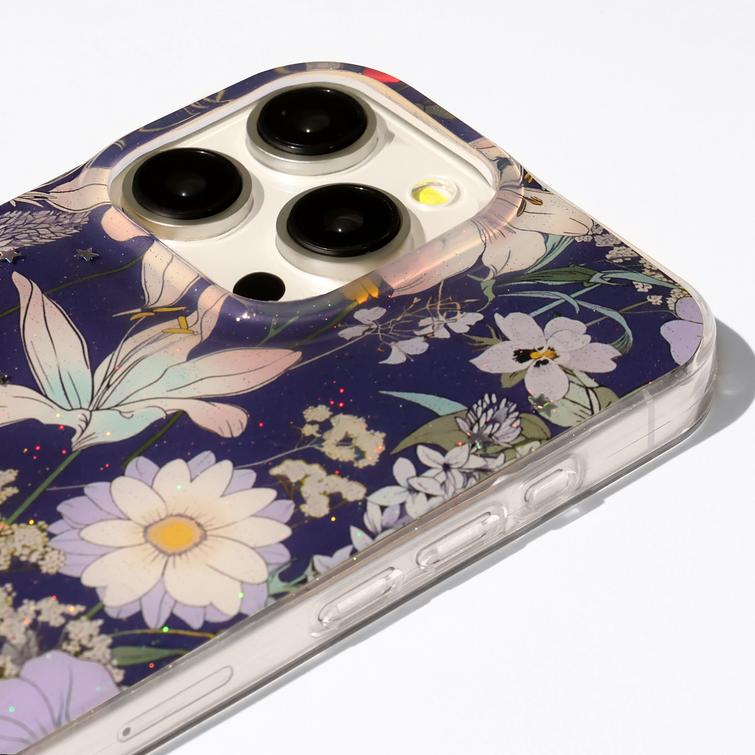 Glow Glam -suojakuori Xiaomi Redmi A5 Globalille (173,45 x 79,35 x 8,45) sininen