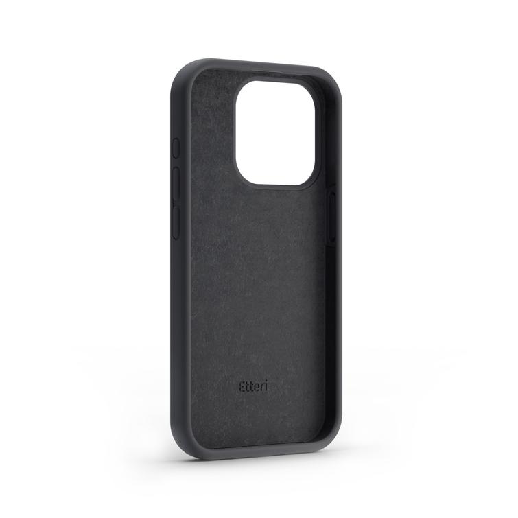 Etteri-silikonikotelo iPhone 15 Pro 6,1", musta