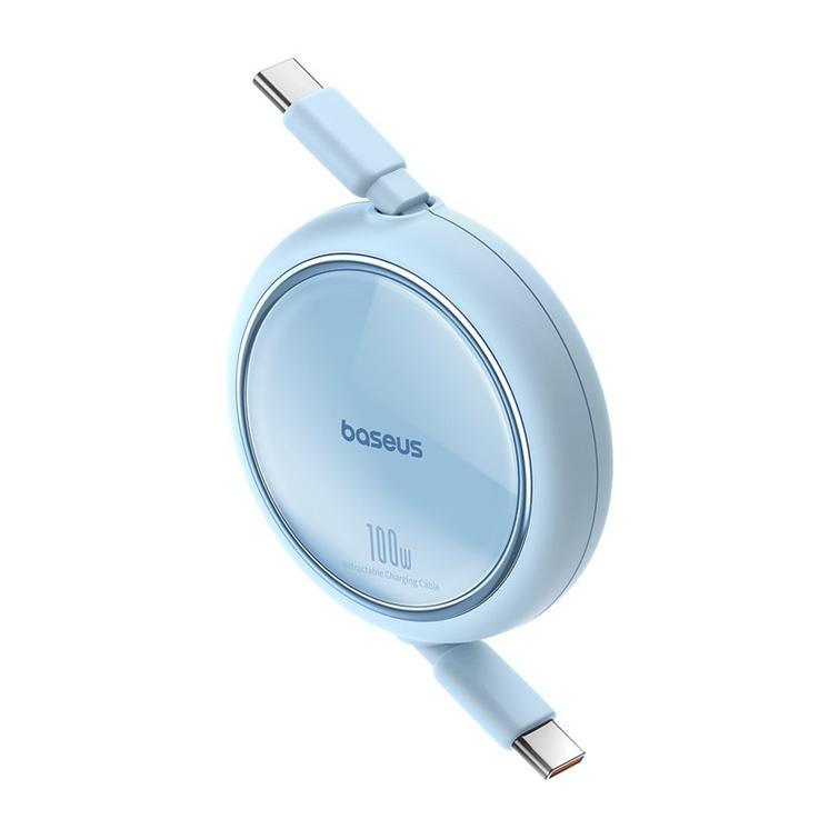 Baseus Free2Draw Mini - Sis&auml;&auml;nvedett&auml;v&auml; Latauskaapeli Type-C - Type-C 100W 1m Galaxy Blue