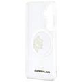 Karl Lagerfeld case IML Peekaboo Choupette MagSafe for Samsung Galaxy S26 transparent