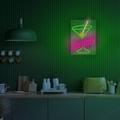 Neon PLEXI LED COCKTAILS -valot, pinkki, vihre&auml; FPNE02X Forever Light