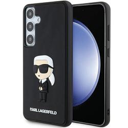 Karl Lagerfeld case for Samsung Galaxy S24 Plus KLHCS24M3DRKINK black HC 3D RUBBER IKONIK NFT