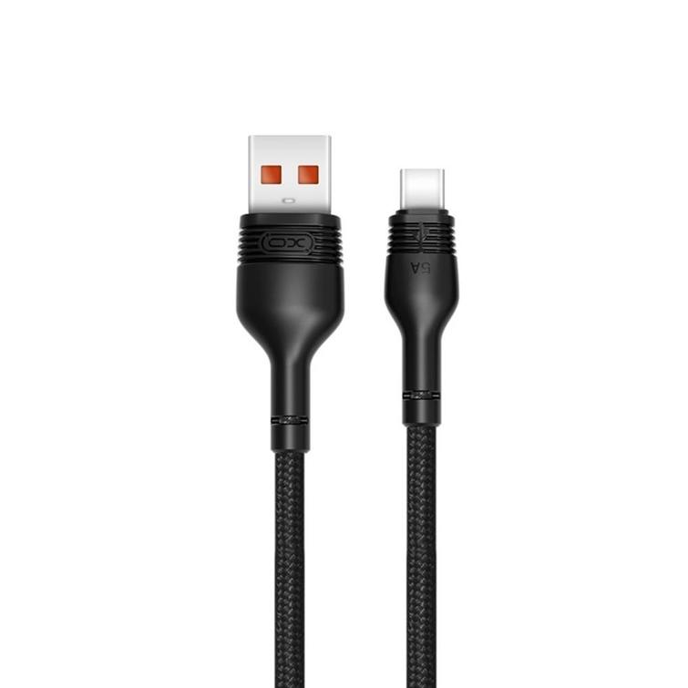 XO-kaapeli NB55 USB - USB-C 1,0 m 5A musta