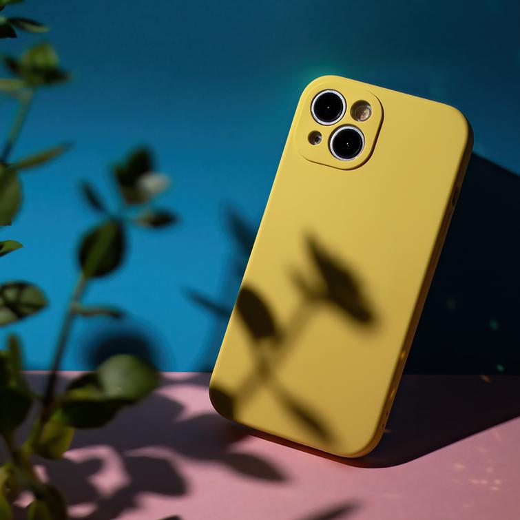 Mag Invisible -suojakuori iPhone 12 6,1" -puhelimelle, pastellinkeltainen