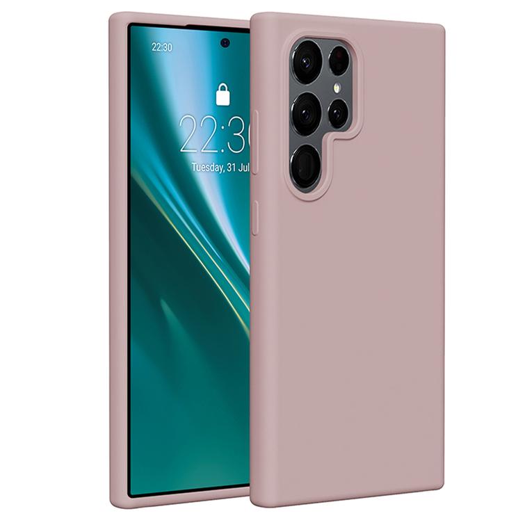 Etteri silikonikotelo Samsung Galaxy S24 Ultra vaaleanpunaiselle