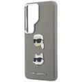 Karl Lagerfeld case Saffiano Double Heads Metal for Samsung Galaxy S26 Ultra silver