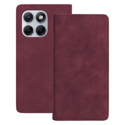 Smart Suede case for Motorola Edge 70 Fusion maroon