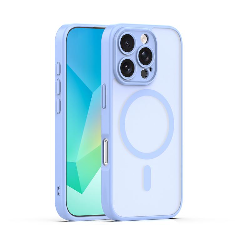 Mag Matt case for iPhone 16 Pro 6,3" light blue camera protection