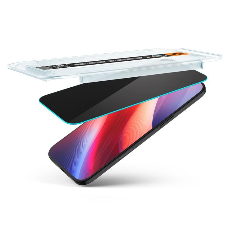 Spigen karkaistusta lasista valmistettu Glas.Tr ”Ez Fit” 2-pakkaus iPhone 17 Airille, yksityisyyden suojaamiseksi