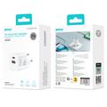 BWOO CDA156 PD -sein&auml;laturi 1x USB-C 1v USB 20W valkoinen