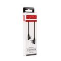 CABLE MX CORNER FAST CHARGE TYPE-C 2.4A/1M/BLACK ANGULAR