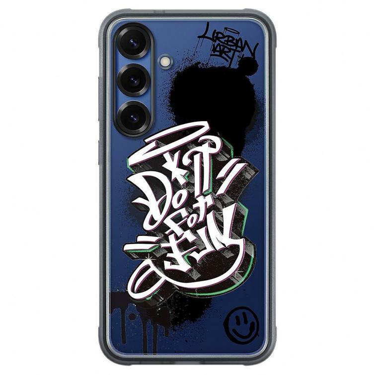 Samsung Flipsuit -kest&auml;v&auml; suojakuori Samsung Galaxy S25+:lle, musta