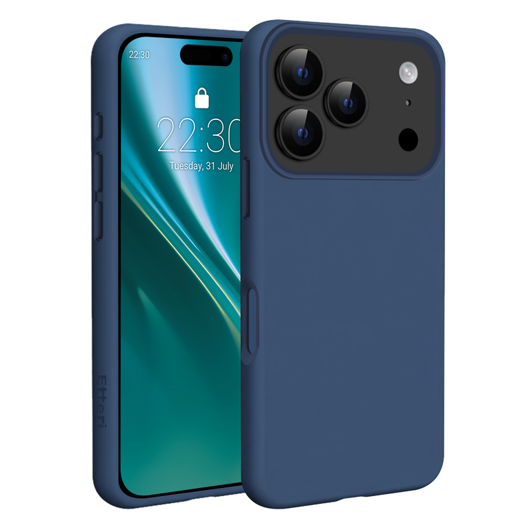 Etteri Silicone Mag kotelo iPhone 17 Prolle tummansininen