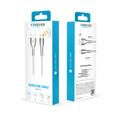 Forever Sleek -kaapeli USB - USB-C 1,0 m 3A valkoinen
