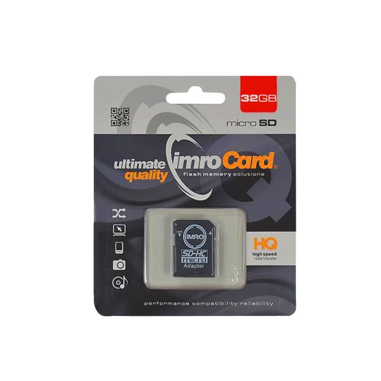Imro muistikortti 32GB microSDHC cl. 10 UHS-I + adapteri
