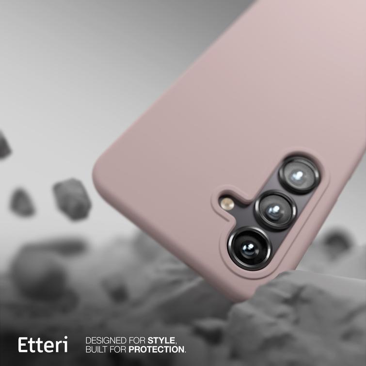Etteri Silicone Mag -suojakuori Samsung Galaxy S25 Edgelle vaaleanpunainen