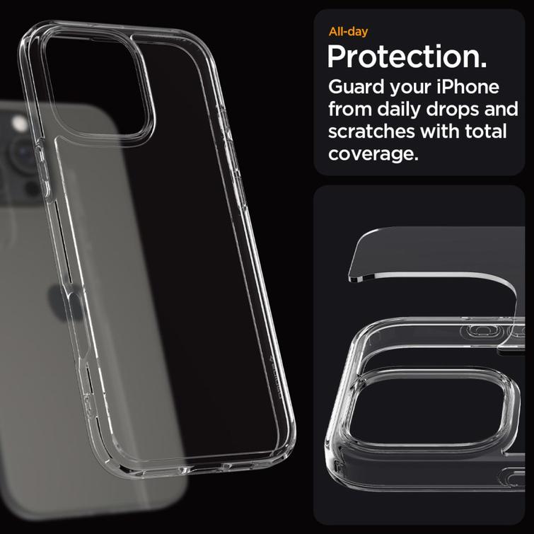 Spigen Ultra Hybrid -suojakuori iPhone 16 Pro Max 6,9":lle, kristallinkirkas